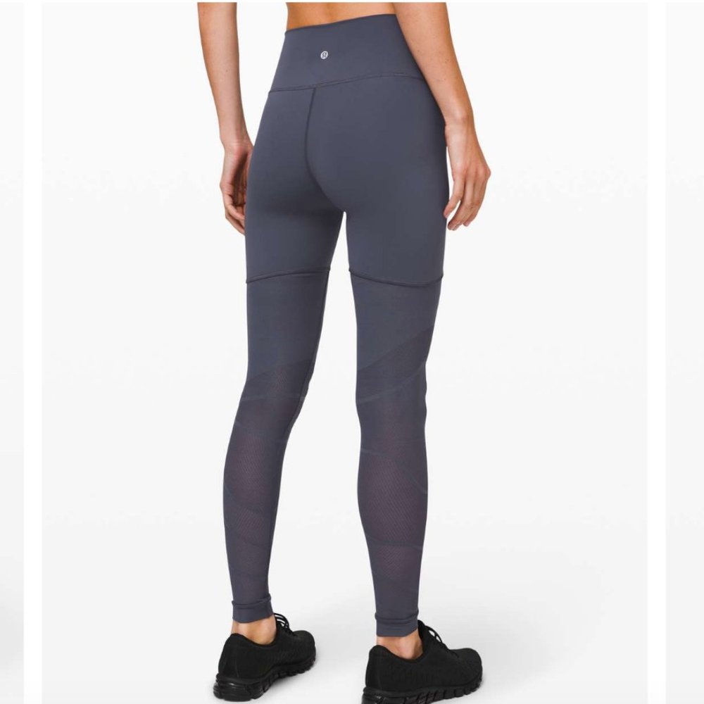 lululemon Sheer Will Tight 28” Pulse Stone Blue 12 *imperfect - Picture 1 of 15